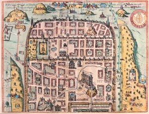 Gerusalemme, Israele - in "Civitates Orbis Terrarum" di Georg Braun, Colonia 1617 da Georg Braun