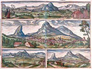 Roccia degli innamorati - Archidona, vicino a Malaga, Spagna - in "Civitates Orbis Terrarum" di Georg Braun, Colonia 1617 da Georg Braun