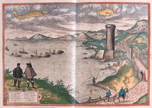 Mola di Bari, Italia - in "Civitates Orbis Terrarum" di Georg Braun, Colonia 1617 da Georg Braun