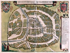 Mosca, Russia - in "Civitates Orbis Terrarum" di Georg Braun, Colonia 1617 da Georg Braun