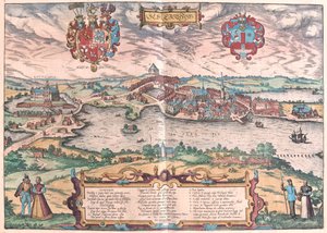 Germania settentrionale - in "Civitates Orbis Terrarum" di Georg Braun, Colonia 1617