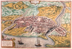 Rimini, Italia - in "Civitates Orbis Terrarum" di Georg Braun, Colonia 1617