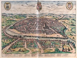 Siviglia, Spagna - in "Civitates Orbis Terrarum" di Georg Braun, Colonia 1617 da Georg Braun
