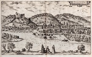 Pressburg Bratislava. Da: Civitates orbis terrarium