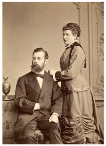 Ritratto di Hermann von Ihering con la sua prima moglie, Anna Maria Clara Belzer Wolf da Georg Brokesch