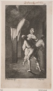 Vignetta del titolo per Smollett "Le avventure di Peregrine Pickle" da Georg Christian Schule