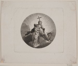 Vignetta con Fede e Minerva da Georg Christian Schule