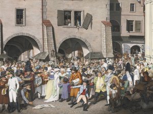 Mercato Affollato, Praga, 1804