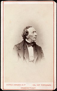 Ritratto di Hans Christian Andersen da Georg Emil Hansen