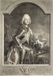 Ritratto di Christian August, Principe di Anhalt-Zerbst, 1750 da Georg Freidrich Schmidt