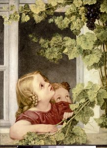 Bambino alla finestra. 1843 ca. (olio su tela) da Georg Friedrich Kersting