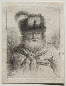 Vecchio con un cappello di pelliccia da Georg Friedrich Schmidt