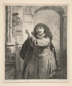 Sansone minaccia il suocero da Georg Friedrich Schmidt
