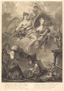 Louise Albertine de Brandt, baronessa von Grapendorf da Georg Friedrich Schmidt, after Pierre Le Sueur