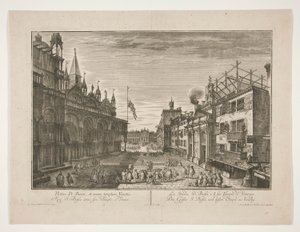 La strada di San Bassi e il suo tempio a Venezia da Georg Gottfried Winckler