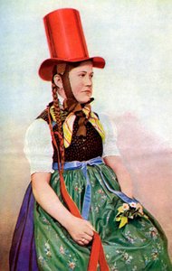 Una fanciulla della foresta nel suo vestito della domenica, 1922 da Georg Haeckel