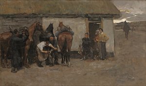 Il fabbro, c. 1881-84 da Georg Hendrik Breitner