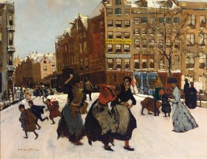 Inverno ad Amsterdam, c.1898 da Georg Hendrik Breitner