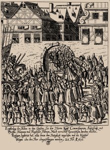 La rivolta di Fettmilch. Reintroduzione degli ebrei a Francoforte il 28 febbraio 1616 da Georg Keller