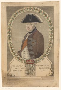 Ritratto di Federico Guglielmo II, re di Prussia da Georg Mathäus Probst