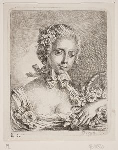 Una fioraia da Georg Mathias Fuchs