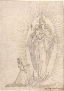 Madonna e bambino che appaiono a un supplicante da Georg Neher