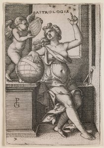 Astrologia, dalla serie "Le arti liberali", 1541 circa (incisione) da Georg Pencz
