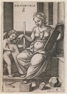 Geometria (dalla serie "Le Arti Liberali") da Georg Pencz