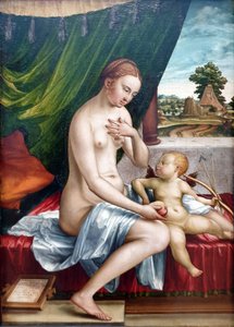 Tedesco: Venus und Amor Venere e Cupido da Georg Pencz