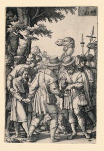 Giuseppe venduto dai suoi fratelli, dalla Storia di Giuseppe da Georg Pencz