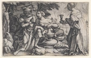 Lot e le sue figlie da Georg Pencz