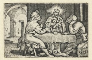 Cena in Emmaus da Georg Pencz