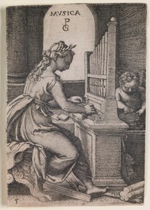Musica, dalla serie Le Arti Liberali da Georg Pencz