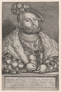 Ritratto di Johann Friedrich il Magnanimo, Elettore di Sassonia da Georg Pencz