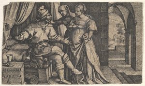 Sara presenta Agar ad Abramo, dalla serie da Georg Pencz