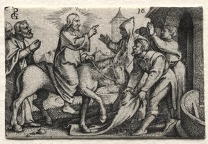 La Vita di Gesù Cristo: Cristo Entra a Gerusalemme da Georg Pencz