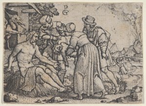 La Persecuzione di Giobbe da Georg Pencz