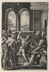 La storia di Giuseppe: Giuseppe racconta i suoi sogni al padre da Georg Pencz