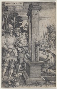 Tito Manlio, da Eroi Romani, 1535 da Georg Pencz