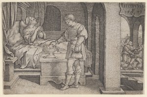 Tobiolo Fa un Sacrificio Propiziatorio, dalla Storia di Tobia, 1543