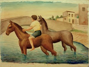 G. Schrimpf, Abbeveratoio per cavalli