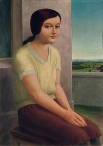 Ragazza seduta; Sitzendes Madchen, 1927