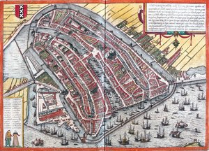 Amsterdam, Paesi Bassi da Georg and Hogenberg Franz (1535 90) Braun