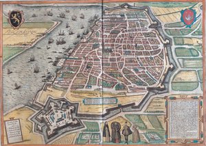 Anversa, Belgio da Georg and Hogenberg Franz (1535 90) Braun