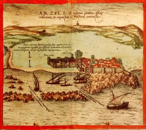 Asilah, Marocco da Georg and Hogenberg Franz (1535 90) Braun