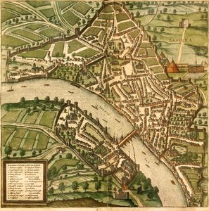 Basilea, Basilea, Svizzera da Georg and Hogenberg Franz (1535 90) Braun