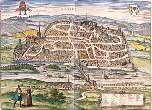 Blois, Francia da Georg and Hogenberg Franz (1535 90) Braun