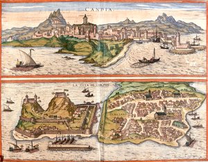 Heraklion, Corfù, Grecia da Georg and Hogenberg Franz (1535 90) Braun