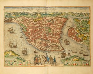 Istanbul da Civitates Orbis Terrarum da Georg Braun and Hogenberg Franz