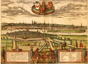 Maastricht, Paesi Bassi, Olanda da Georg and Hogenberg Franz (1535 90) Braun